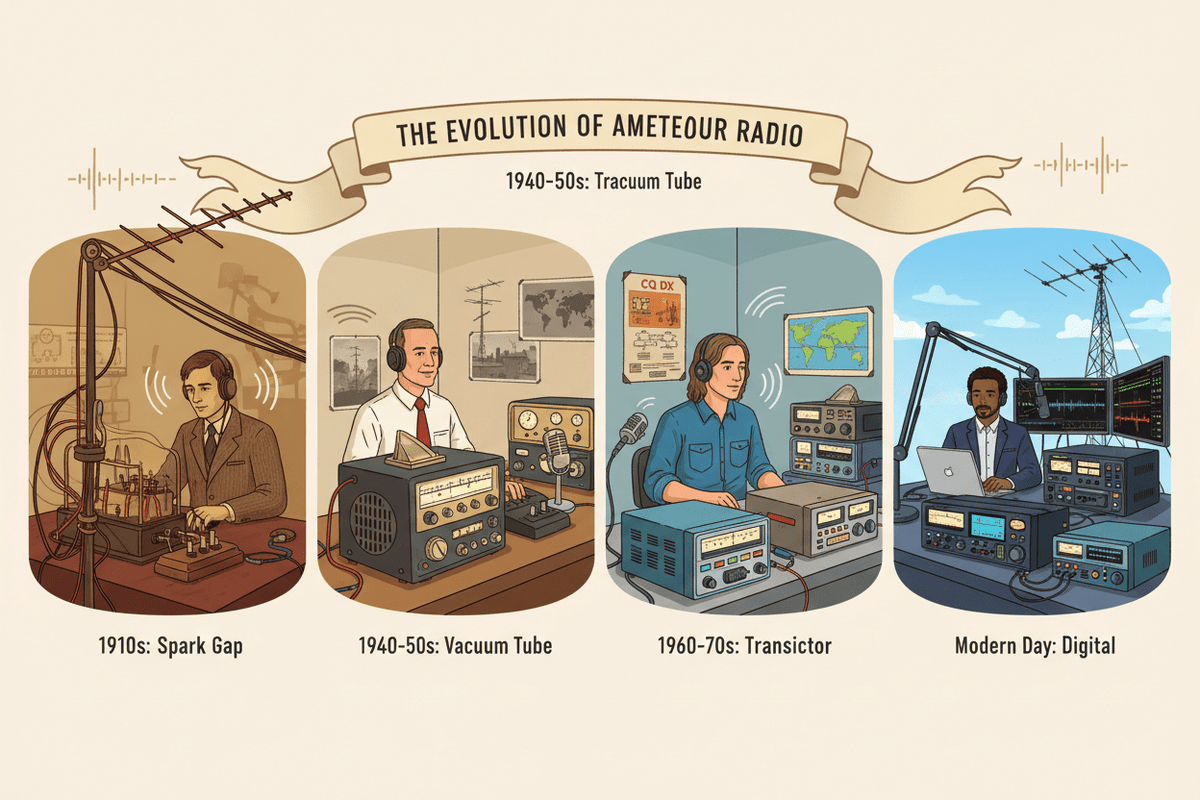 How have HAM radios evolved over time? — CB Radio Supply