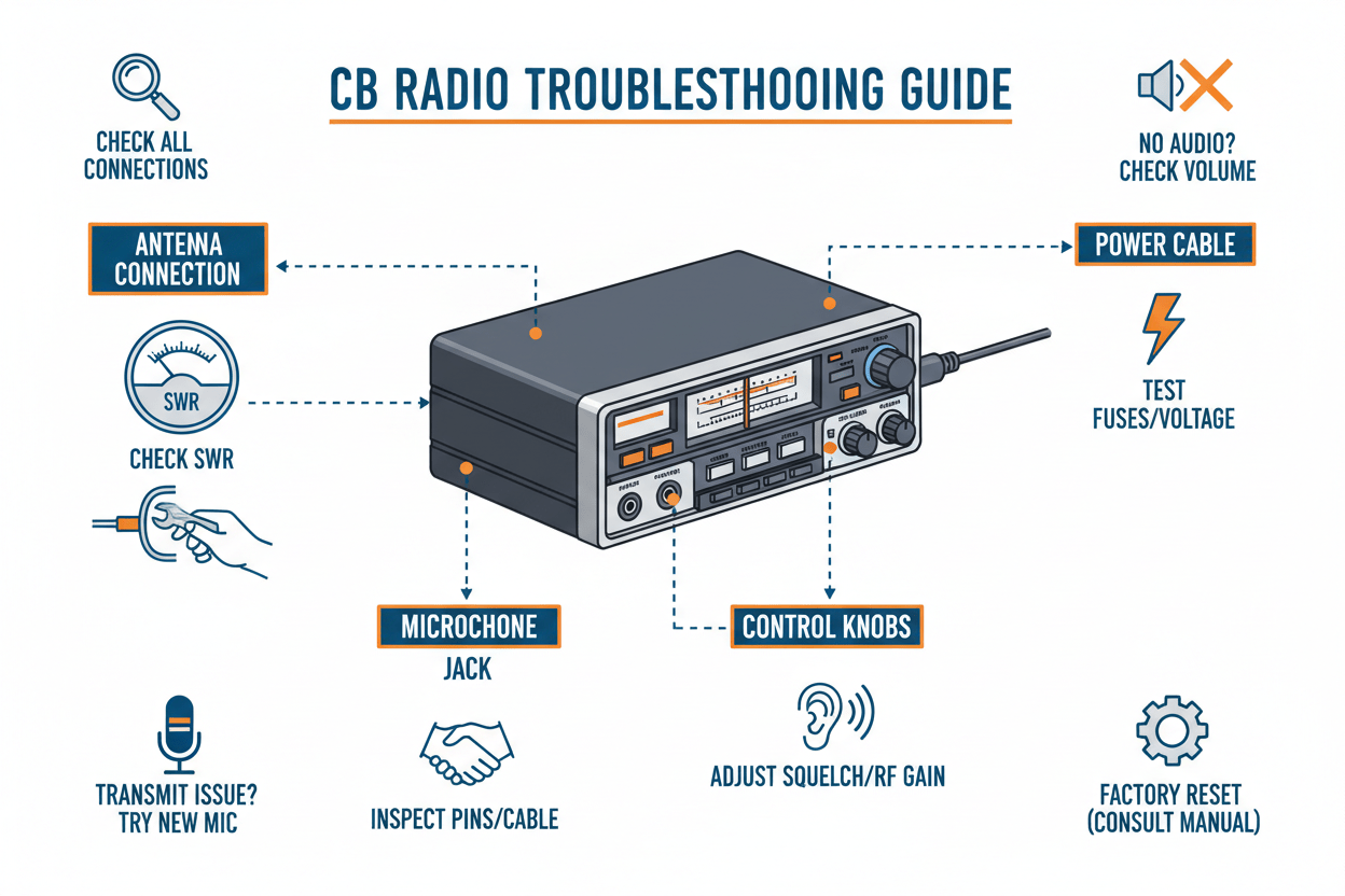 How to fix common CB radio issues? - CB Radio Supply
