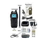 President Randy III FCC IP67 radio with included antenna, battery, USB-C dock and vehicle adapter