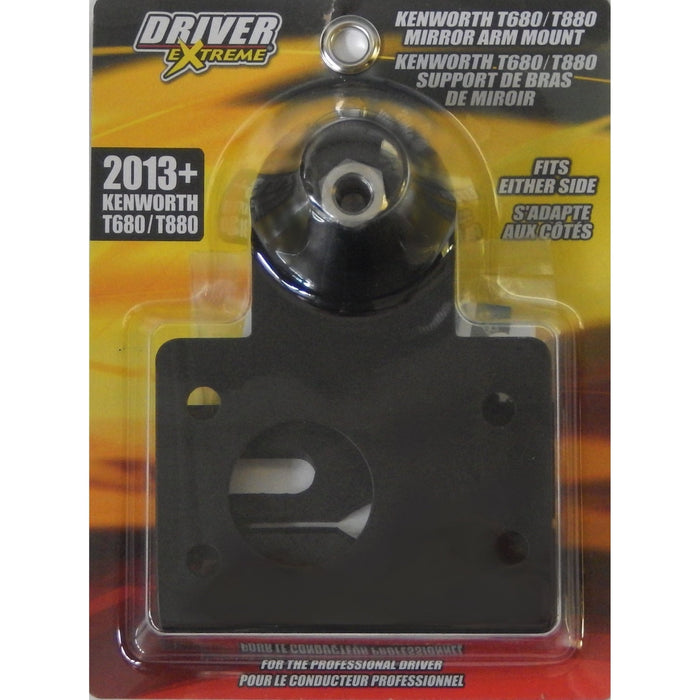 CB Radio Accessories - DRX-3682 - Driver Extreme 2013-Up Kenworth T680/T880 Mirror Arm Mount With DX239 Stud - CB Radio Supply