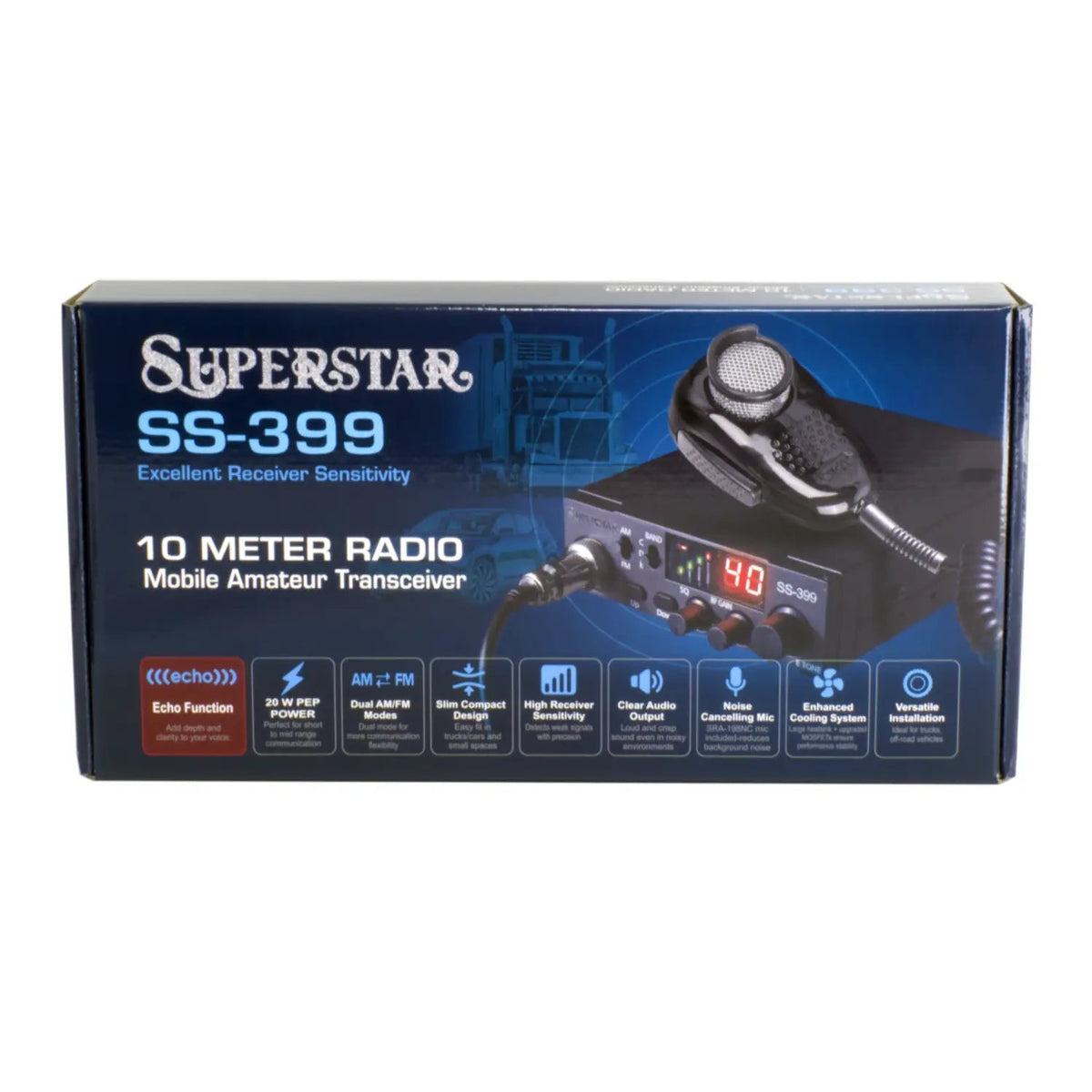 CB Radios | SuperStar SS-676 Slim 80 Watt 10 Meter Radio — CB Radio Supply