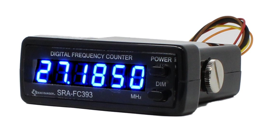 CB Radios | Texas Ranger SRA - FC393 Blue 6 Digit Frequency Counter - CB Radio Supply