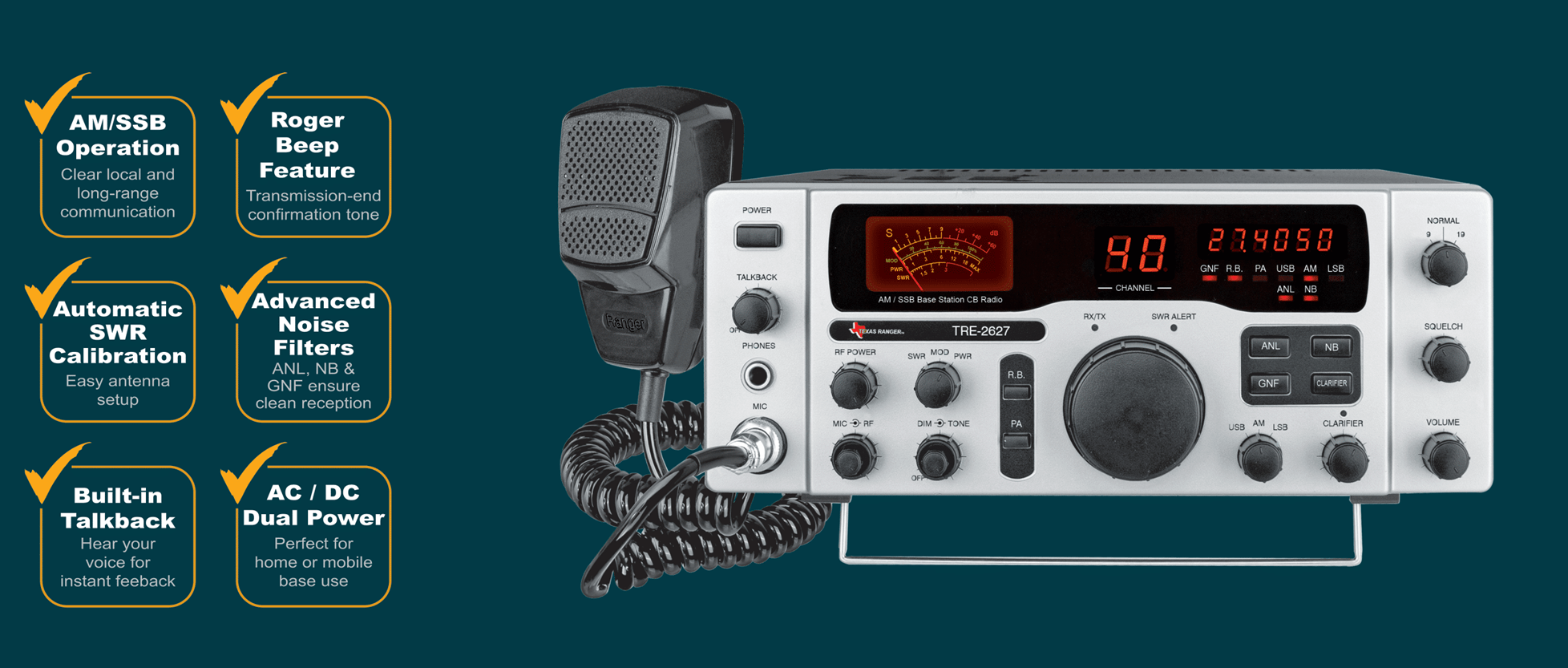 CB Radios | Galaxy DX 2547 SSB - CB Radio Supply