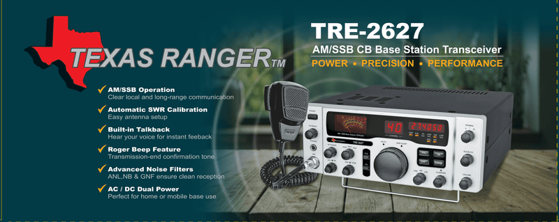 CB Radios | Texas Ranger TRE - 2627 Base Station - CB Radio Supply