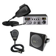 Cobra 25 LTD Classic 40 Channel AM FM CB Radio, DRX - 9010 External Speaker, DRX - 6560 4 Pin Noise Cancelling Dynamic Microphone, Combo - CB Radio Supply