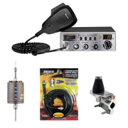 Cobra 25 LTD Classic AM FM CB Radio, Stryker SR - A10, DRX - 3402 Heavy Duty Antenna Mirror Mount, DRX - 1518 18 FOOT PREMIUM M213, Combo - CB Radio Supply