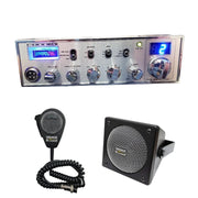 Connex CX33HPMAX 175 Watt 10 Meter CB Radio, DRX - 9010 External Speaker, DRX - 6560 4 Pin Noise Cancelling Dynamic Microphone, Combo - CB Radio Supply