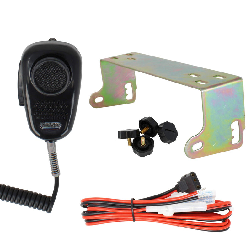 Connex CX3400HP 10 Meter CB Radio, DRX - 9010 External Speaker, DRX - 6560 4 Pin Noise Cancelling Dynamic Microphone, Combo - CB Radio Supply