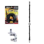 DRX 38 special CB Radio Fiberglass Antennas, DRX - 1518 Coax, & Bracket Combo - CB Radio Supply