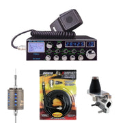 Galaxy DX94HP 10 - Meter CB Radio, Stryker SR - A10, DRX - 3402 Heavy Duty Antenna Mirror Mount, DRX - 1518 18 FOOT PREMIUM M213, Combo - CB Radio Supply
