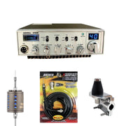 General HP40 10 Meter CB Radios, Stryker SR - A10, DRX - 3402 Heavy Duty Antenna Mirror Mount, DRX - 1518 18 FOOT PREMIUM M213, Combo - CB Radio Supply