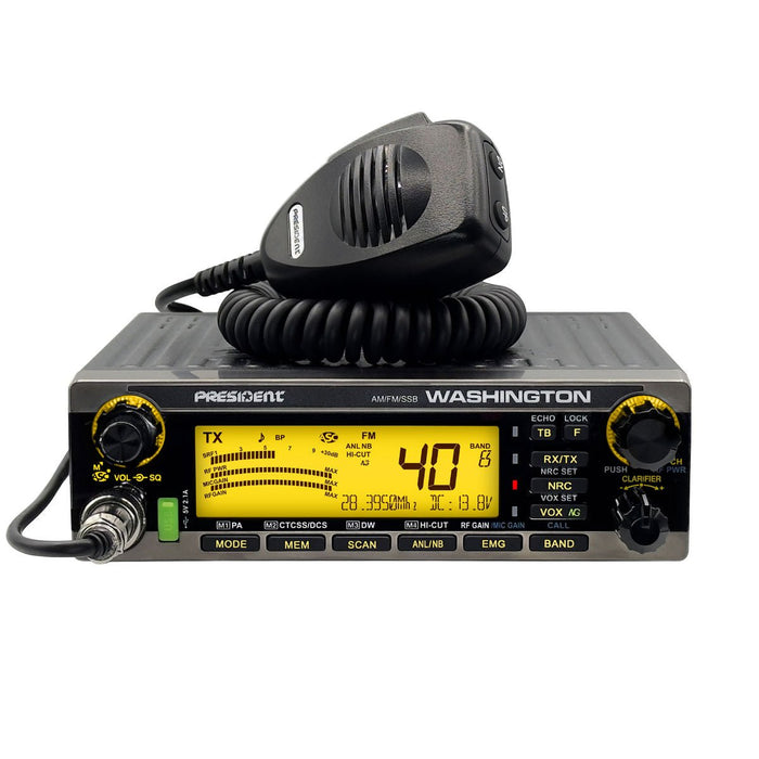 President 10 Meter Radio - President Washington 10 Meter Radio - CB Radio Supply