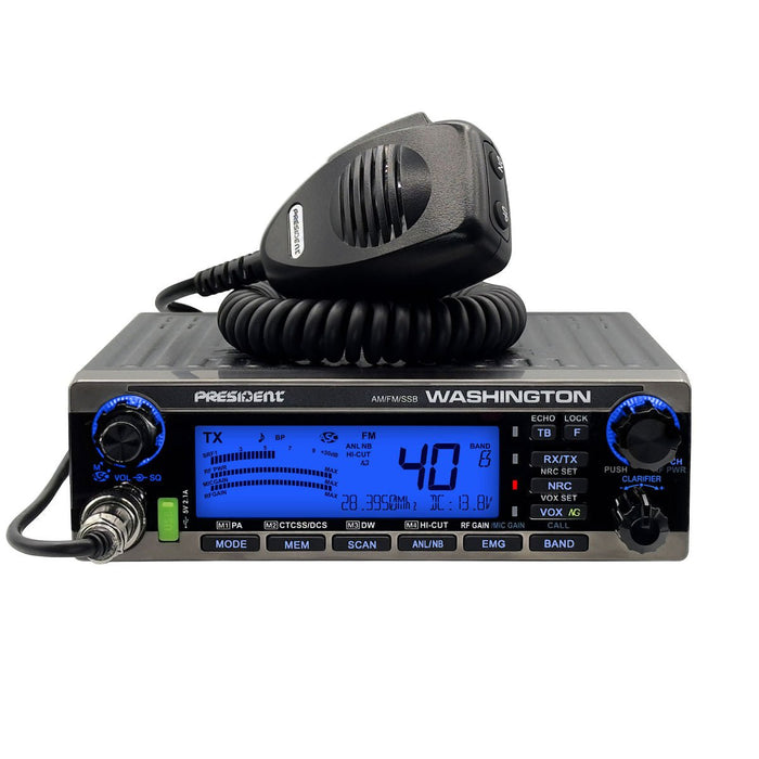 President 10 Meter Radio - President Washington 10 Meter Radio - CB Radio Supply