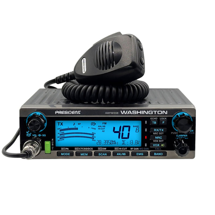 President 10 Meter Radio - President Washington 10 Meter Radio - CB Radio Supply