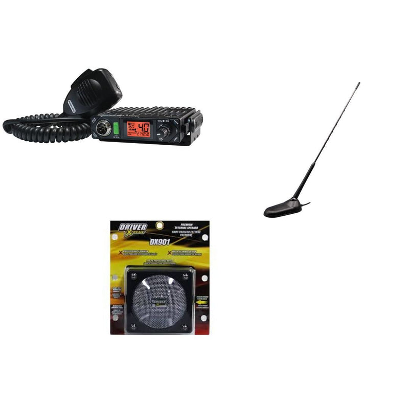 President Bill II FM, Virginia CB Antenna, Driver Extreme DRX - 9010 External Speaker Combo - CB Radio Supply