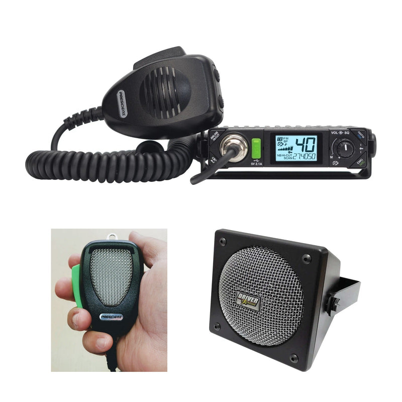 President Bill III FCC + DIGIMIKE & DRX-9010 Audio Combo - CB Radio Supply