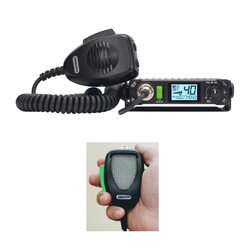 President Bill III FCC + DIGIMIKE Microphone Combo - CB Radio Supply