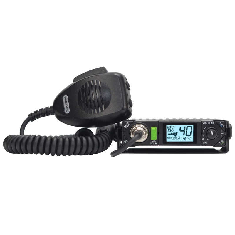 President CB Radio -PRESIDENT BILL III FCC AM/FM Compact CB Radio — CB ...