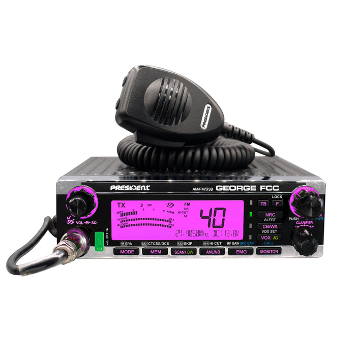 PRESIDENT GEORGE AM/FM SSB CB RADIO - CB Radio Supply