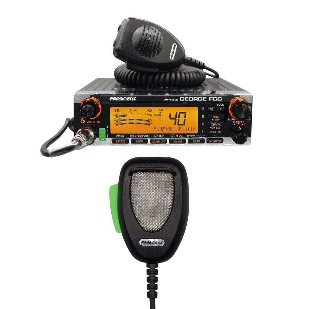 CB Combo | President George Radio FCC AM/FM, Microphone — CB Radio
