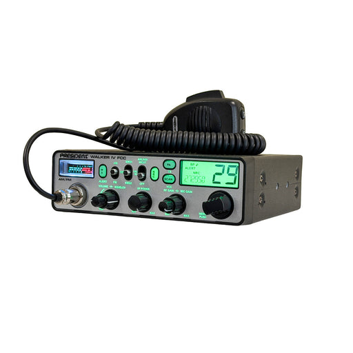 President Walker IV FCC AM/FM CB Radio - left front angle - CB Radio Supply