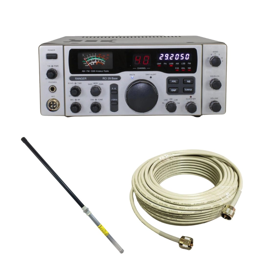 Ranger RCI-29 Base Station 10 Meter Radio, Procomm PT-3 Portable No Gr ...