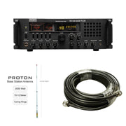 Ranger RCI - 69 Base Plus Plus 10 Meter Radio, Procomm Proton PT99 CB Radio Base Antenna, Tram Browning BR 240 LMR240 Type 50ft Ham Radio Base Coax Cable, Combo - CB Radio Supply