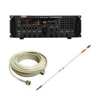 Ranger RCI - 69 Base Plus Plus 10 Meter Radio, Solarcon A - 99 Base Station Antenna, Tram RG8X Double Shielded CB Ham Radio Coax 50 Foot, Combo - CB Radio Supply