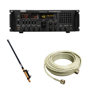 Ranger RCI - 69 Base Plus Plus 10 Meter Radio, Workman Saturn B100 Antenna, Tram RG8X Double Shielded CB Ham Radio Coax 50 Foot, Combo - CB Radio Supply