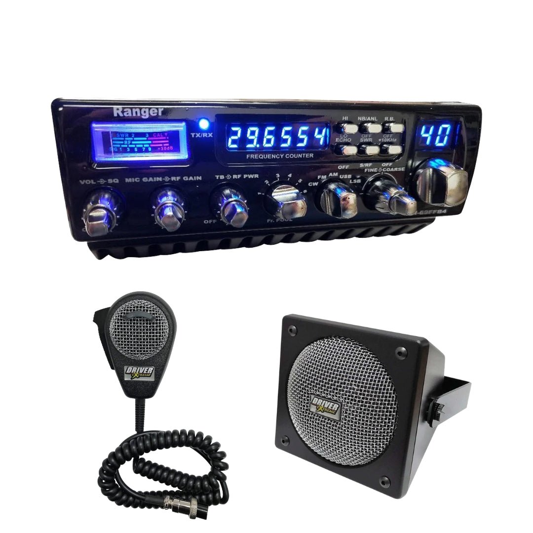 CB Radio Combo | Ranger CB Radio 10 Meter, Speaker, Microphone