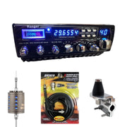 Ranger RCI - 69FFB4 10 Meter CB Radio, Stryker SR - A10, DRX - 3402 Heavy Duty Antenna Mirror Mount, DRX - 1518 18 FOOT PREMIUM M213, Combo - CB Radio Supply