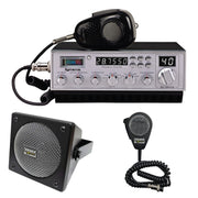 SuperStar SS-158VC6 10-meter radio audio upgrade combo — with Driver Extreme DRX-9010 external speaker and DRX-6560 noise-cancelling microphone