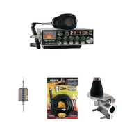 SuperStar SS - 99VHP 10 Meter Radio, Stryker SR - A10 Antenna, DRX - 3402 Heavy Duty Mirror Mount, DRX - 1518 18 Foot Premium M213 Coax, Combo - CB Radio Supply