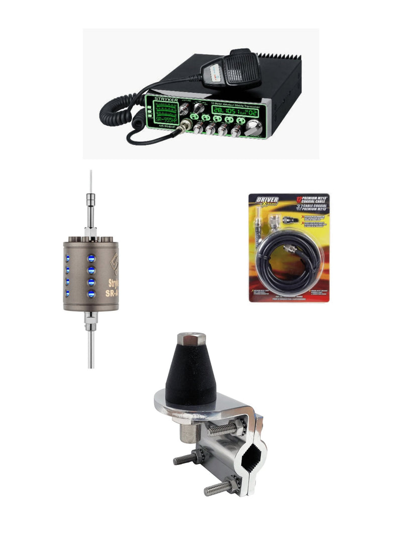 Stryker 10 Meter Radio - Stryker SR-955HPC SR-A10 Trucker CB Radio Antenna Bundle - CB Radio Supply
