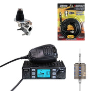 Stryker SR - 25MC Compact 10 & 11 Meter CB Radio, Stryker SR - A10, DRX - 3402 Heavy Duty Antenna Mirror Mount, DRX - 1518 18 FOOT PREMIUM M213, Combo - CB Radio Supply