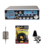 Stryker SR - 655HPC+ 10 Meter CB Radio, Stryker SR - A10, DRX - 3402 Heavy Duty Antenna Mirror Mount, DRX - 1518 18 FOOT PREMIUM M213, Combo - CB Radio Supply