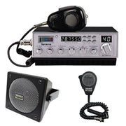 SuperStar SS-158VC6 10 Meter Radio, DRX-9010 External Speaker, DRX-6560 4-Pin Noise-Cancelling Dynamic Microphone, Combo - CB Radio Supply