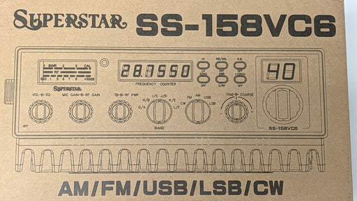 SuperStar SS-158VC6 High-Power 10-Meter Amateur Radio - CB Radio Supply