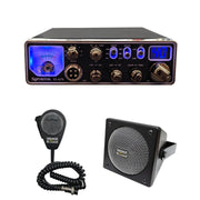 SuperStar SS - 676 Slim 80 Watt 10 Meter CB Radio, DRX - 9010 External Speaker, DRX - 6560 4 Pin Noise Cancelling Dynamic Microphone, Combo - CB Radio Supply