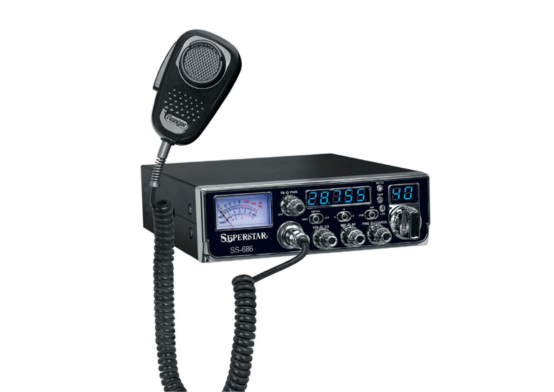 SuperStar SS-686 AM/SSB 10-Meter Radio - CB Radio Supply