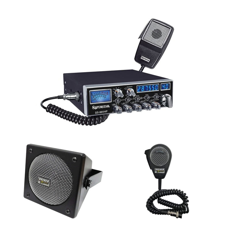 SuperStar SS-96VHP Audio Combo with DRX-9010 Speaker and Extra Mic - CB Radio Supply