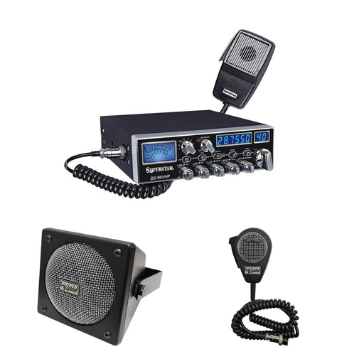 SuperStar SS-96VHP Audio Combo with DRX-9010 Speaker and Extra Mic - CB Radio Supply