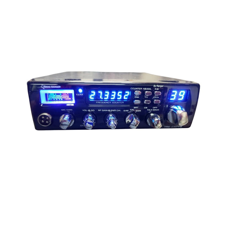 Texas Ranger TRE936FFB CB Radio, Virginia CB Antenna, 3 inch External Speaker Combo - CB Radio Supply