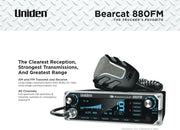 UNIDEN Bearcat 880 FM CB Radio, Virginia CB Antenna, 3 inch External Speaker Combo - CB Radio Supply