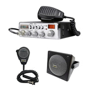 Uniden PC68LTX CB Radio, DRX - 9010 External Speaker, DRX - 6560 4 Pin Noise Cancelling Dynamic Microphone, Combo - CB Radio Supply
