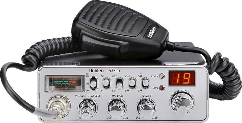 Uniden PC68LTX CB Radio, Virginia CB Antenna, 3 inch External Speaker Combo - CB Radio Supply