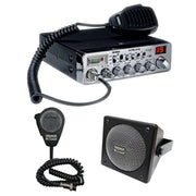 Uniden PC78LTX FM CB Radio, DRX - 9010 External Speaker, DRX - 6560 4 Pin Noise Cancelling Dynamic Microphone, Combo - CB Radio Supply