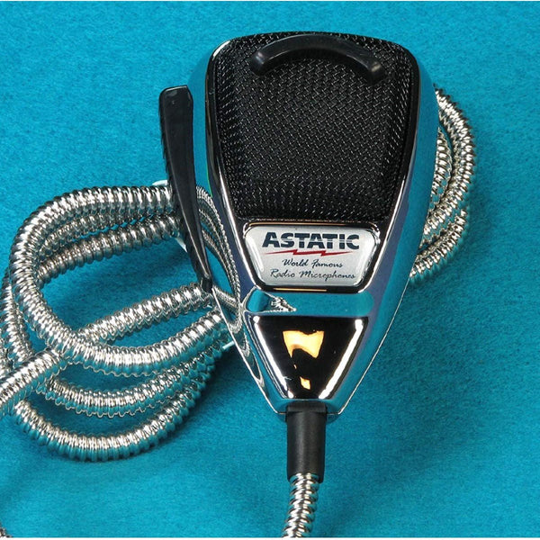 Astatic 636LC Chrome Noise Canceling Microphone — CB Radio Supply