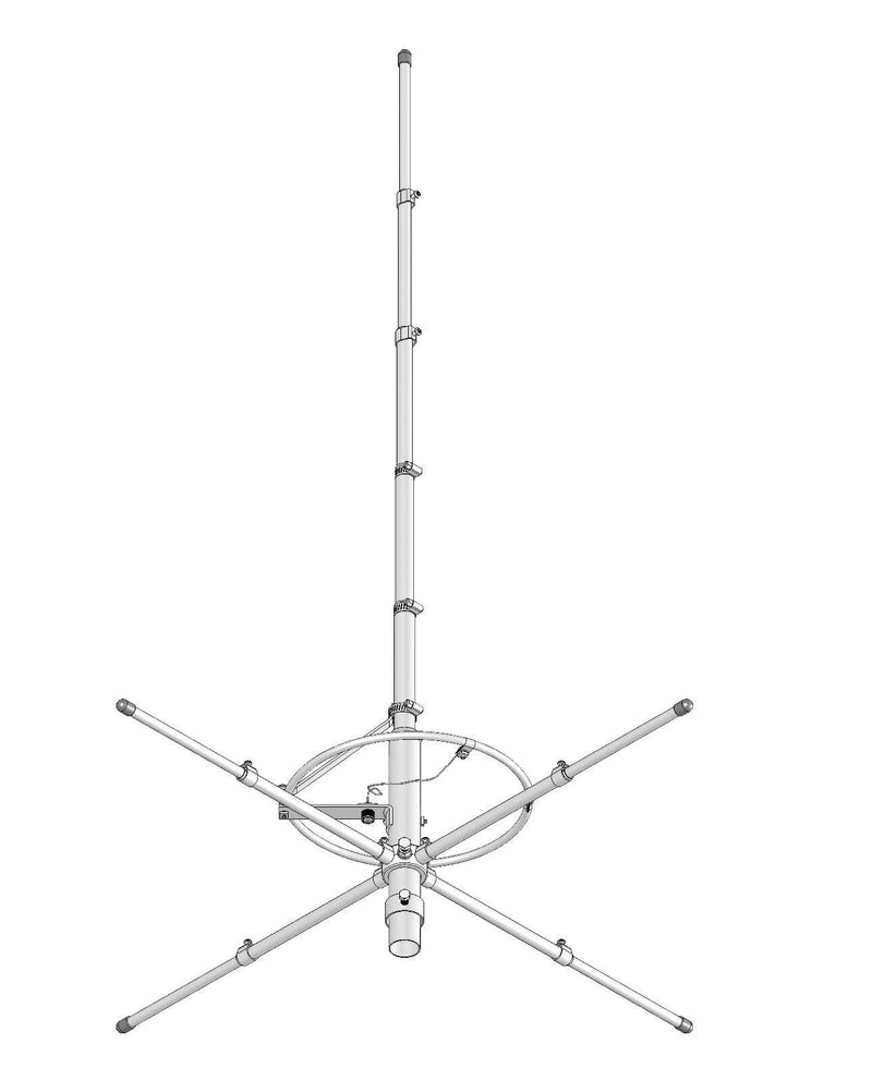 CB Antenna Base Station - MACO ALPHA V58 5/8 Wave 1,200 Watt Ground Plane Antenna - CB Radio Supply