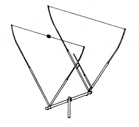 CB Antenna Base Station - MACO V-Quad Full Wave 2 Element V Beam Base Station Antenna - CB Radio Supply